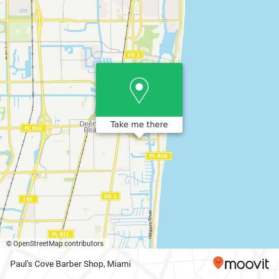 Mapa de Paul's Cove Barber Shop