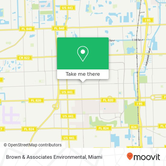 Mapa de Brown & Associates Environmental