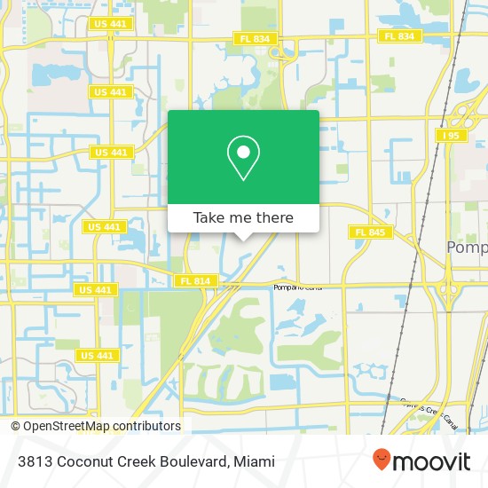 3813 Coconut Creek Boulevard map