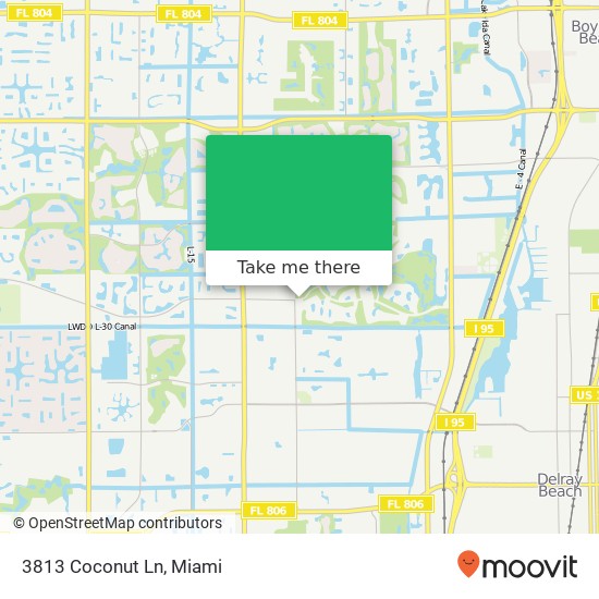 3813 Coconut Ln map