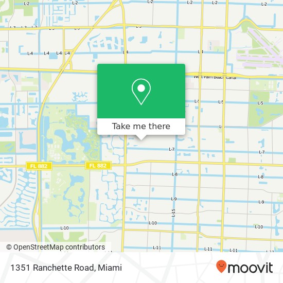 Mapa de 1351 Ranchette Road