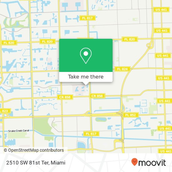 2510 SW 81st Ter map