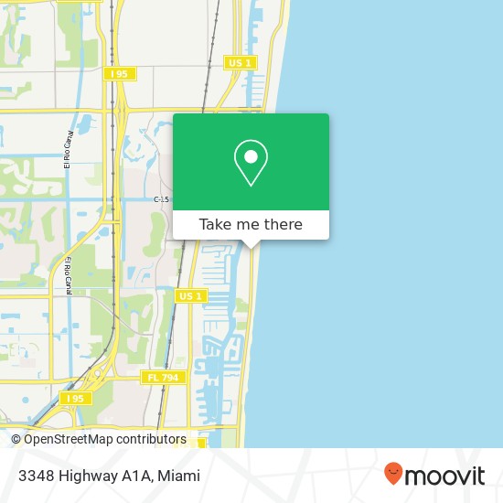 3348 Highway A1A map