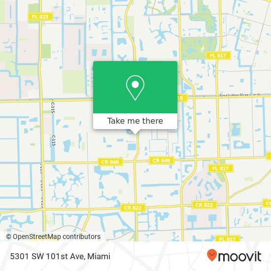 Mapa de 5301 SW 101st Ave