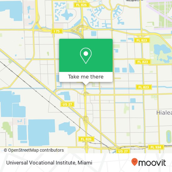 Universal Vocational Institute map