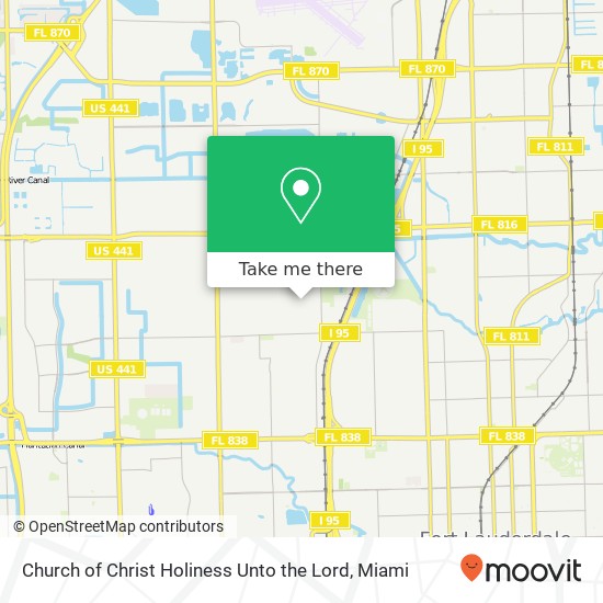 Church of Christ Holiness Unto the Lord map