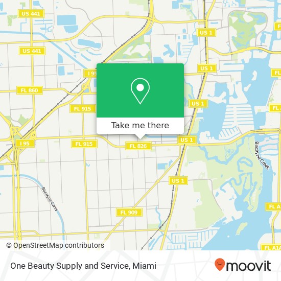Mapa de One Beauty Supply and Service
