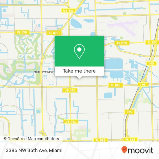 3386 NW 36th Ave map