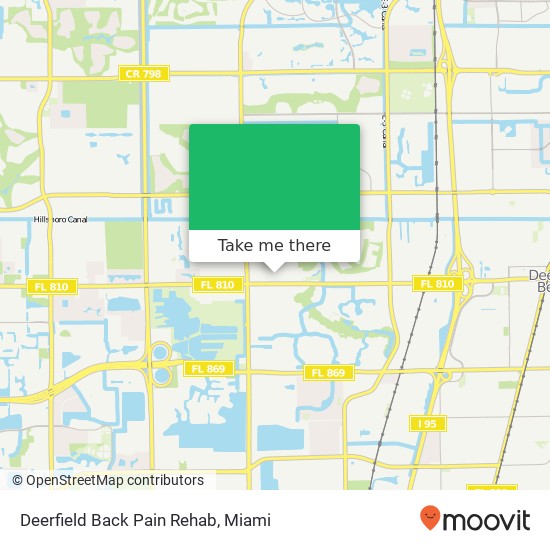 Mapa de Deerfield Back Pain Rehab