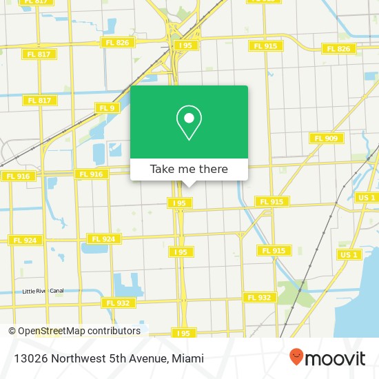 Mapa de 13026 Northwest 5th Avenue