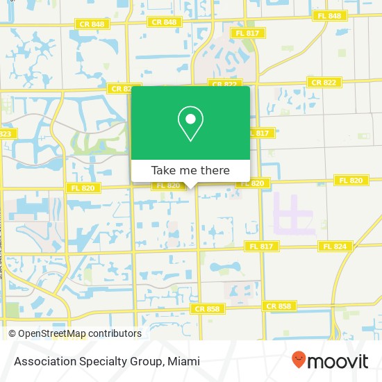 Association Specialty Group map