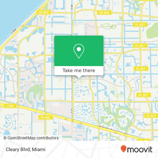 Cleary Blvd map