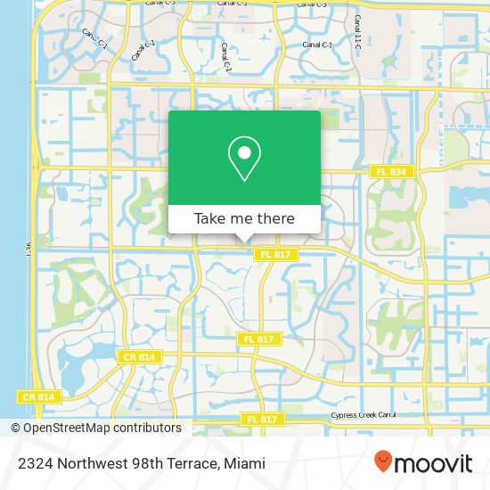 2324 Northwest 98th Terrace map