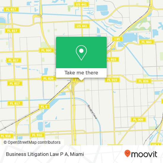 Business Litigation Law P A map