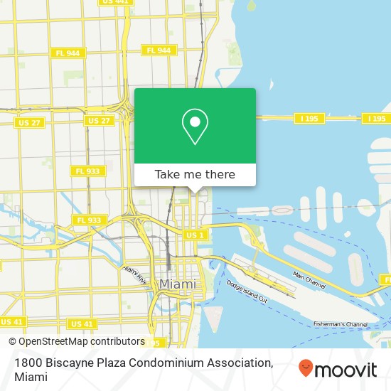 Mapa de 1800 Biscayne Plaza Condominium Association