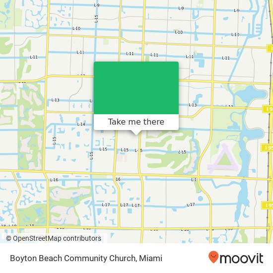 Mapa de Boyton Beach Community Church