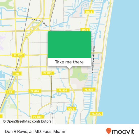 Mapa de Don R Revis, Jr, MD, Facs