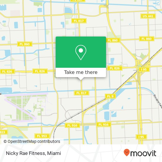 Mapa de Nicky Rae Fitness