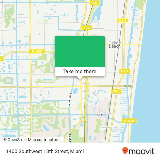 1400 Southwest 13th Street map