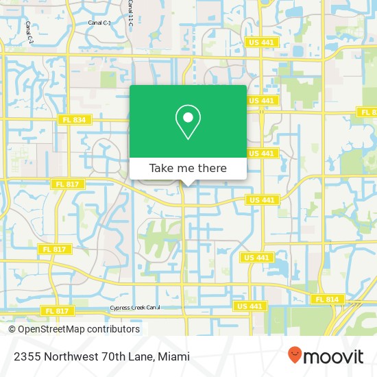 2355 Northwest 70th Lane map