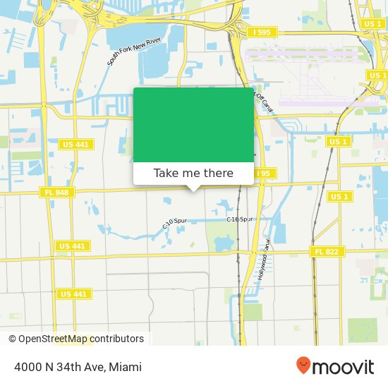 Mapa de 4000 N 34th Ave