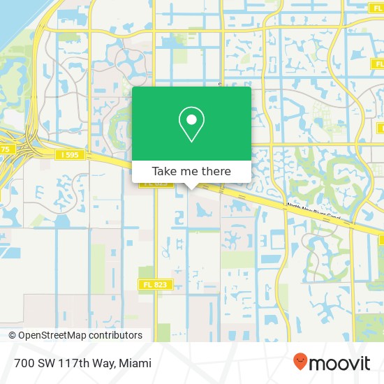 Mapa de 700 SW 117th Way