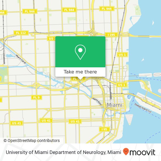 University of Miami Department of Neurology map