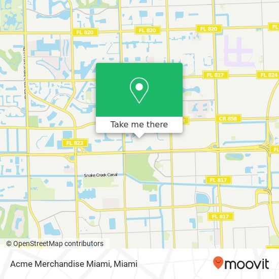 Mapa de Acme Merchandise Miami