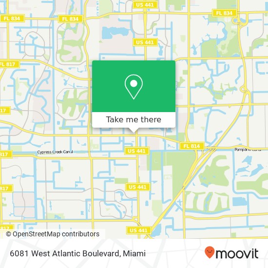 6081 West Atlantic Boulevard map