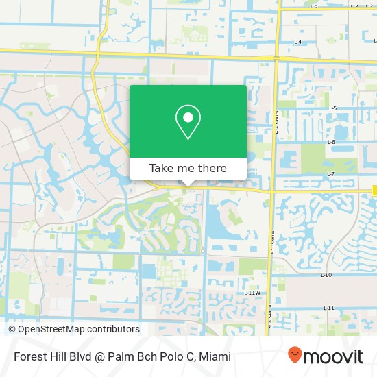 Forest Hill Blvd @ Palm Bch Polo C map