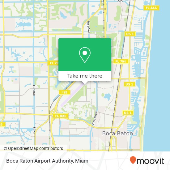 Boca Raton Airport Authority map