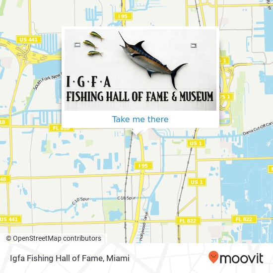 Mapa de Igfa Fishing Hall of Fame