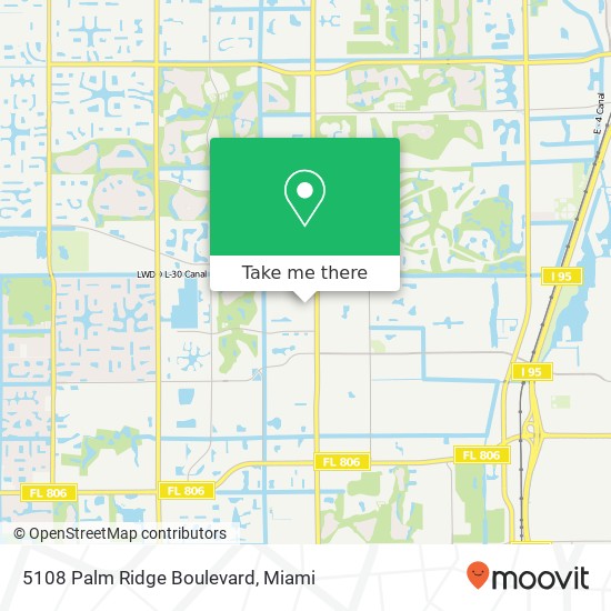 Mapa de 5108 Palm Ridge Boulevard
