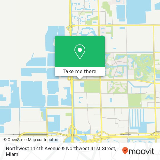 Mapa de Northwest 114th Avenue & Northwest 41st Street