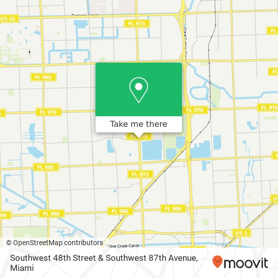 Southwest 48th Street & Southwest 87th Avenue map