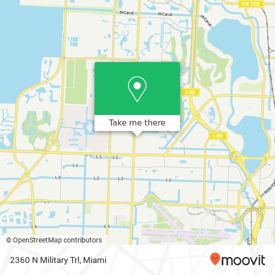 2360 N Military Trl map