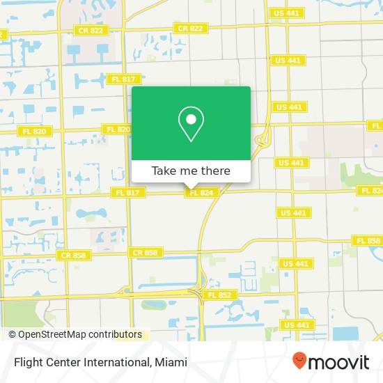 Flight Center International map