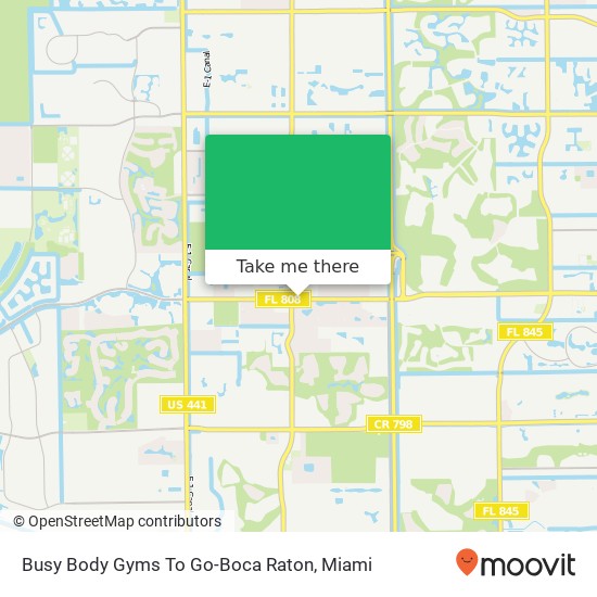 Busy Body Gyms To Go-Boca Raton map