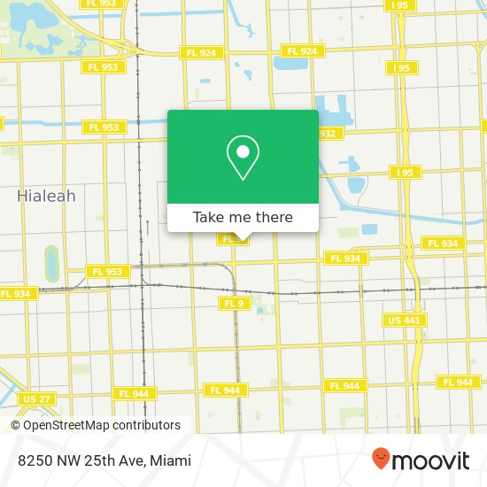 Mapa de 8250 NW 25th Ave