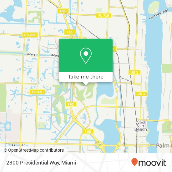 2300 Presidential Way map