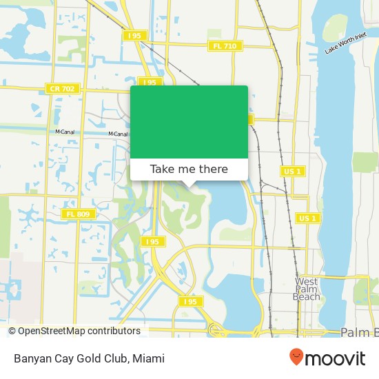 Banyan Cay Gold Club map