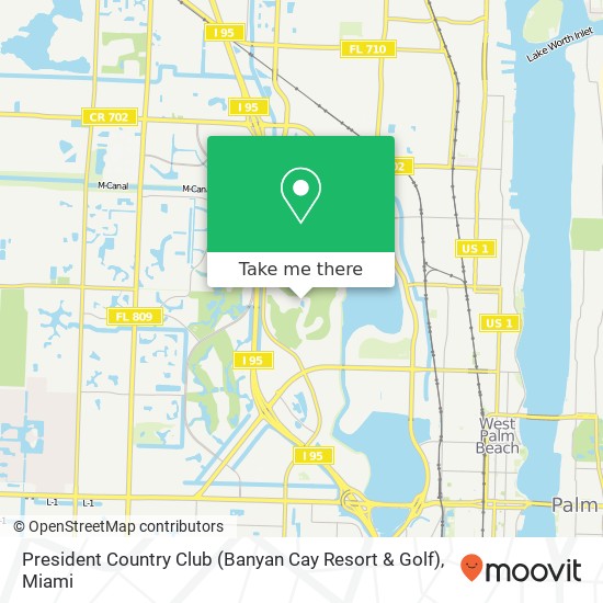 Mapa de President Country Club (Banyan Cay Resort & Golf)