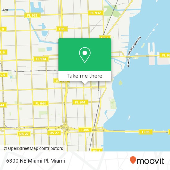 Mapa de 6300 NE Miami Pl