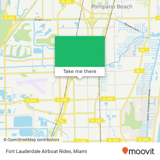 Fort Lauderdale Airboat Rides map