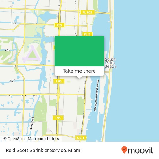 Mapa de Reid Scott Sprinkler Service