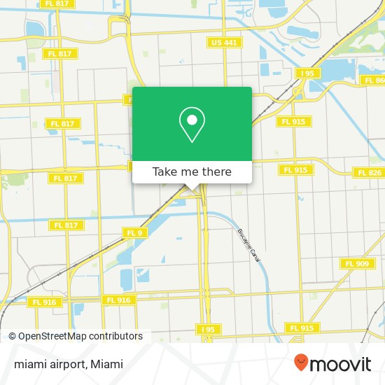 Mapa de miami airport