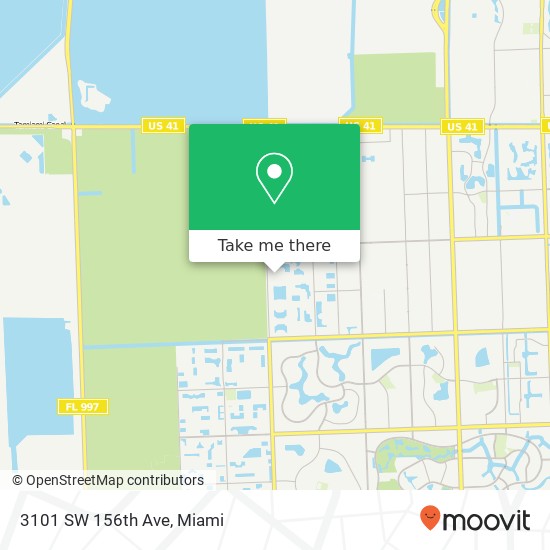 Mapa de 3101 SW 156th Ave