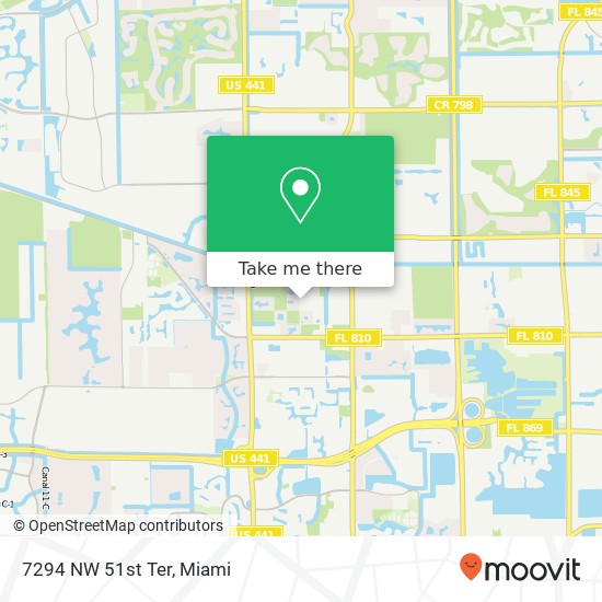 7294 NW 51st Ter map