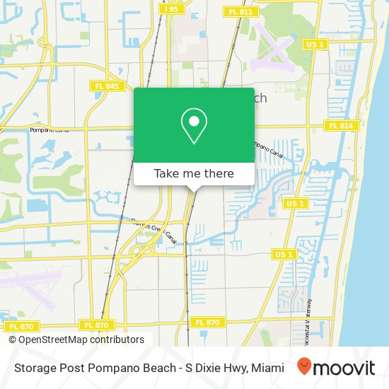 Mapa de Storage Post Pompano Beach - S Dixie Hwy