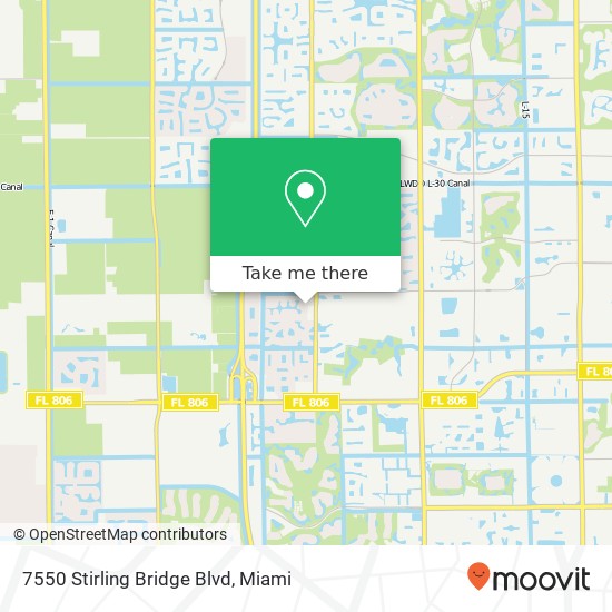 Mapa de 7550 Stirling Bridge Blvd